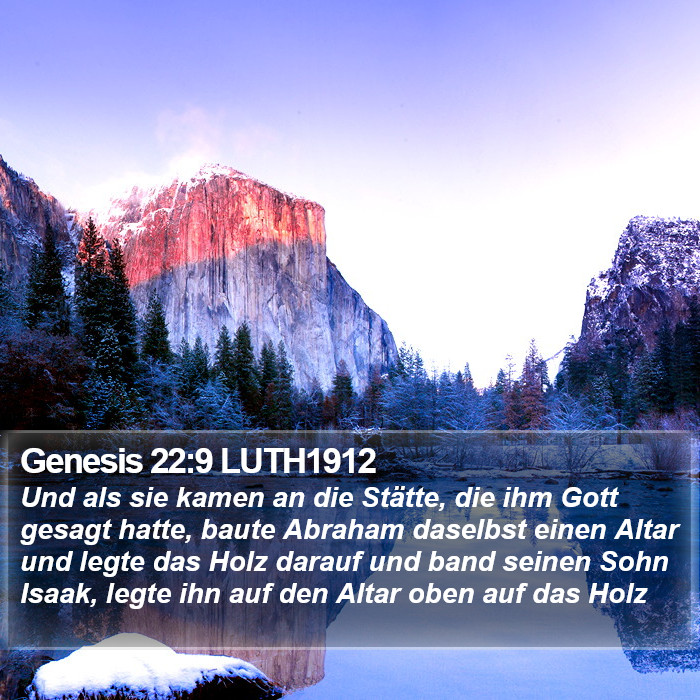 Genesis 22:9 LUTH1912 Bible Study