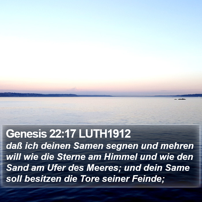 Genesis 22:17 LUTH1912 Bible Study