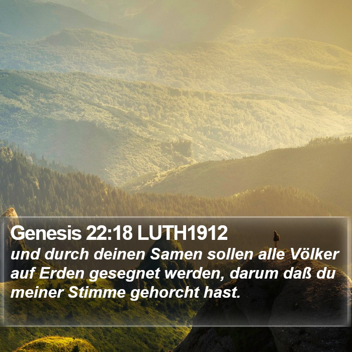 Genesis 22:18 LUTH1912 Bible Study