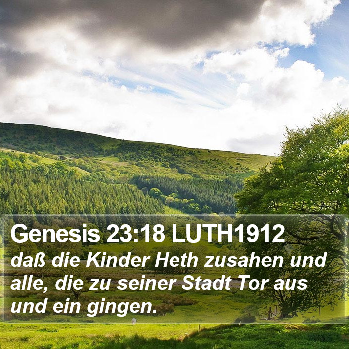 Genesis 23:18 LUTH1912 Bible Study
