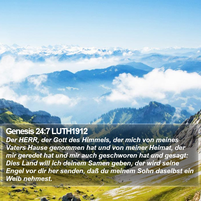 Genesis 24:7 LUTH1912 Bible Study