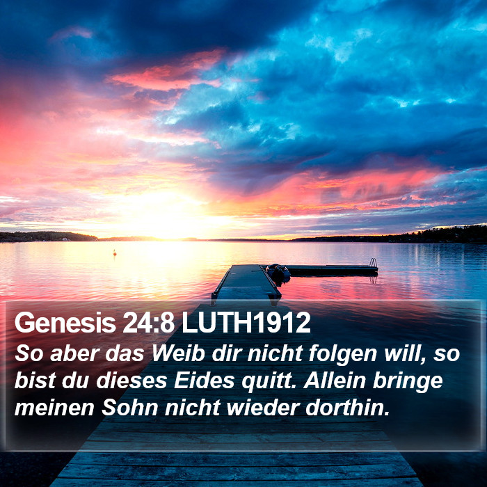 Genesis 24:8 LUTH1912 Bible Study