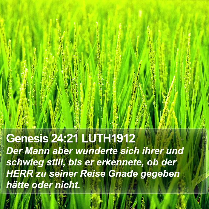 Genesis 24:21 LUTH1912 Bible Study