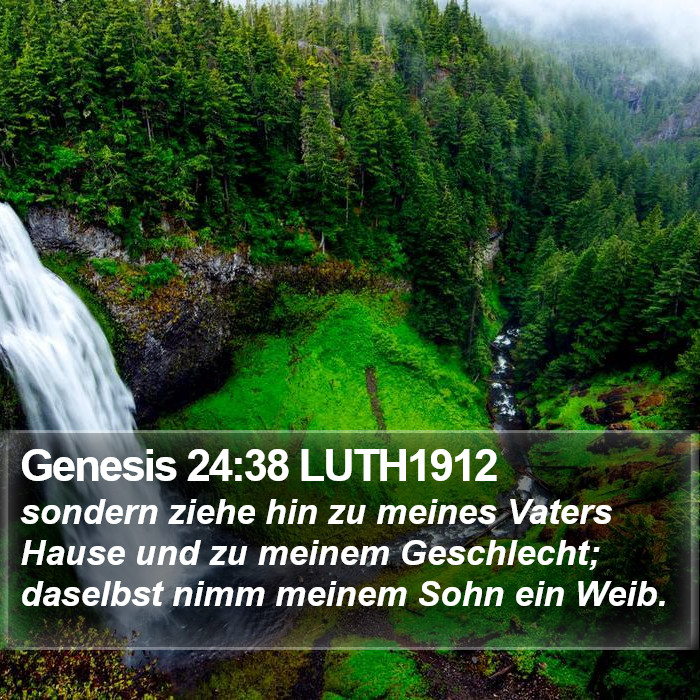 Genesis 24:38 LUTH1912 Bible Study