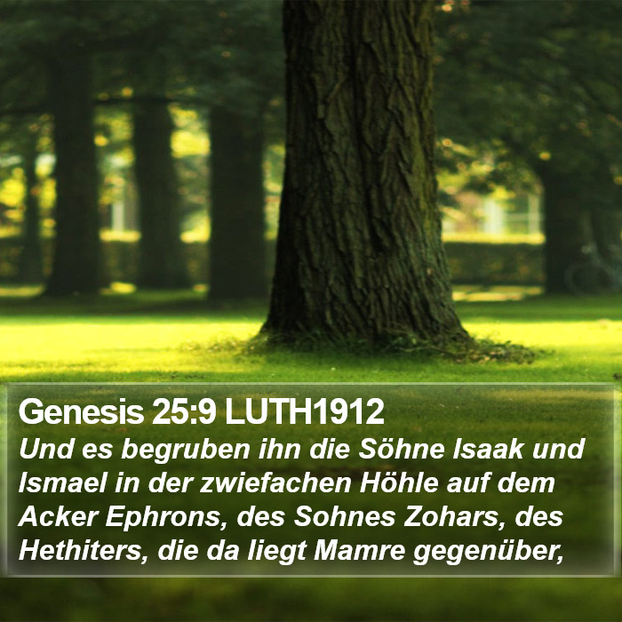 Genesis 25:9 LUTH1912 Bible Study