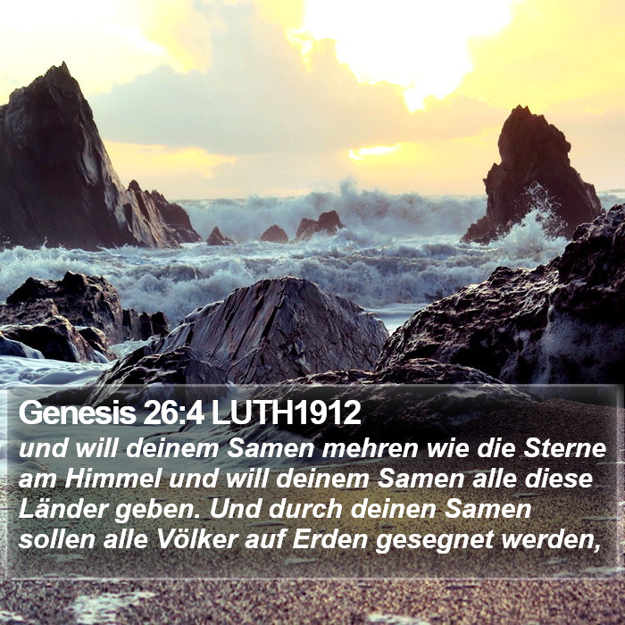 Genesis 26:4 LUTH1912 Bible Study