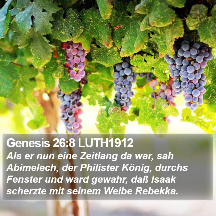 Genesis 26:8 LUTH1912 Bible Study