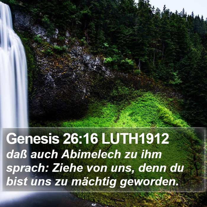 Genesis 26:16 LUTH1912 Bible Study