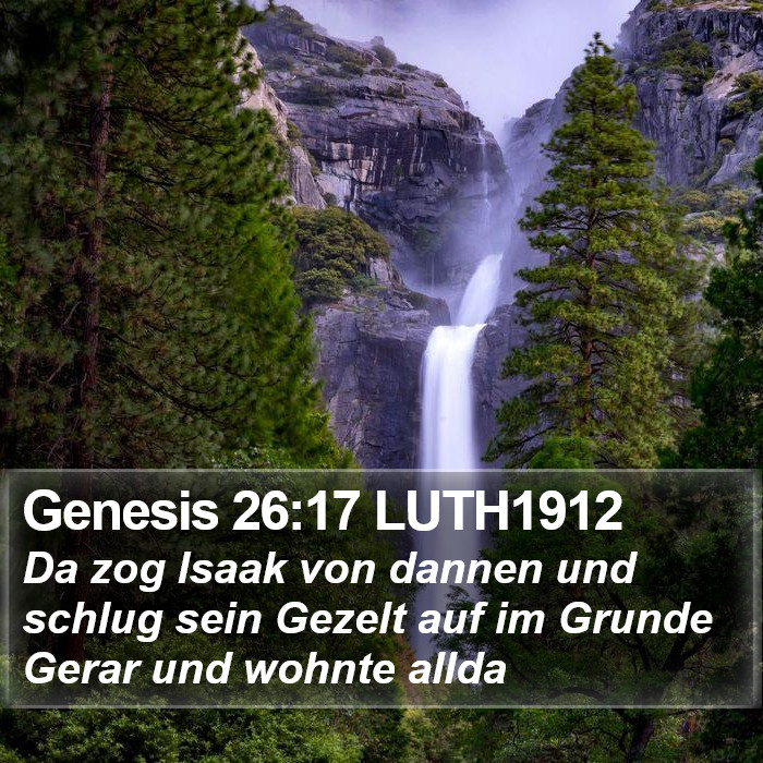 Genesis 26:17 LUTH1912 Bible Study