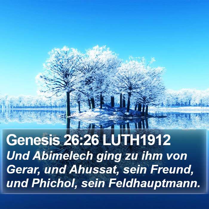 Genesis 26:26 LUTH1912 Bible Study