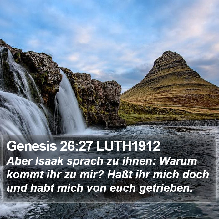 Genesis 26:27 LUTH1912 Bible Study