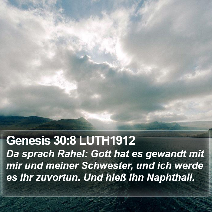 Genesis 30:8 LUTH1912 Bible Study