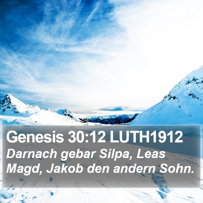 Genesis 30:12 LUTH1912 Bible Study