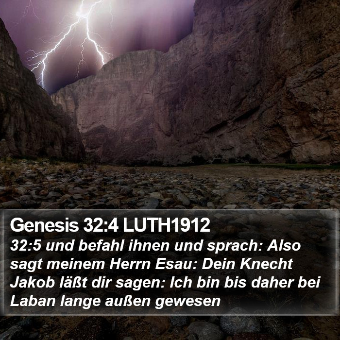 Genesis 32:4 LUTH1912 Bible Study