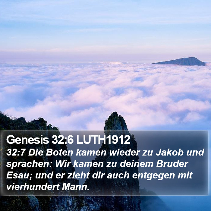 Genesis 32:6 LUTH1912 Bible Study