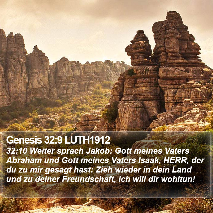 Genesis 32:9 LUTH1912 Bible Study