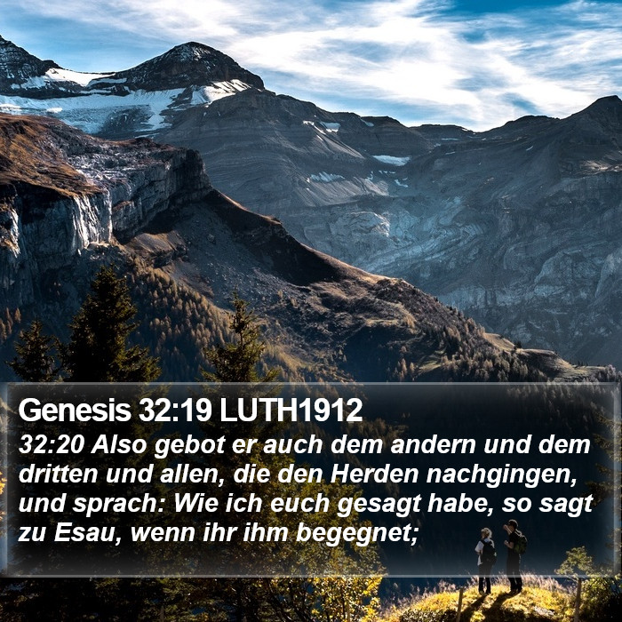 Genesis 32:19 LUTH1912 Bible Study