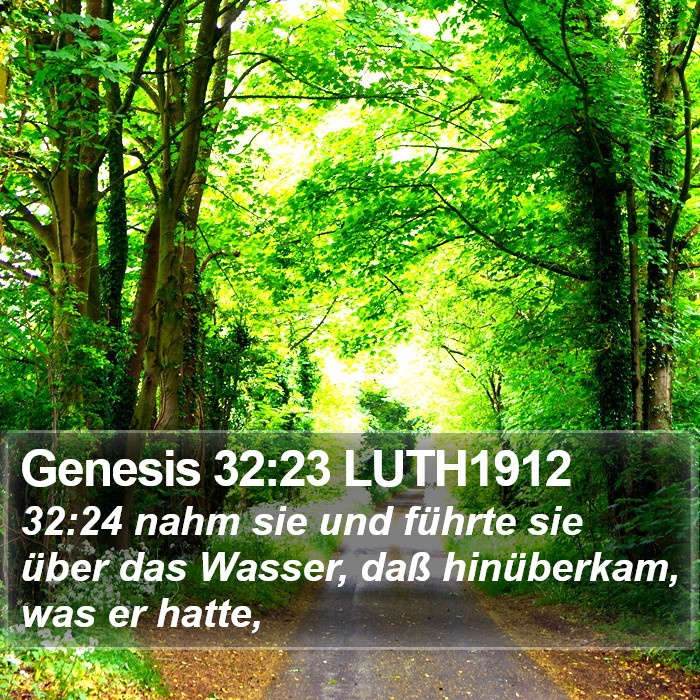 Genesis 32:23 LUTH1912 Bible Study