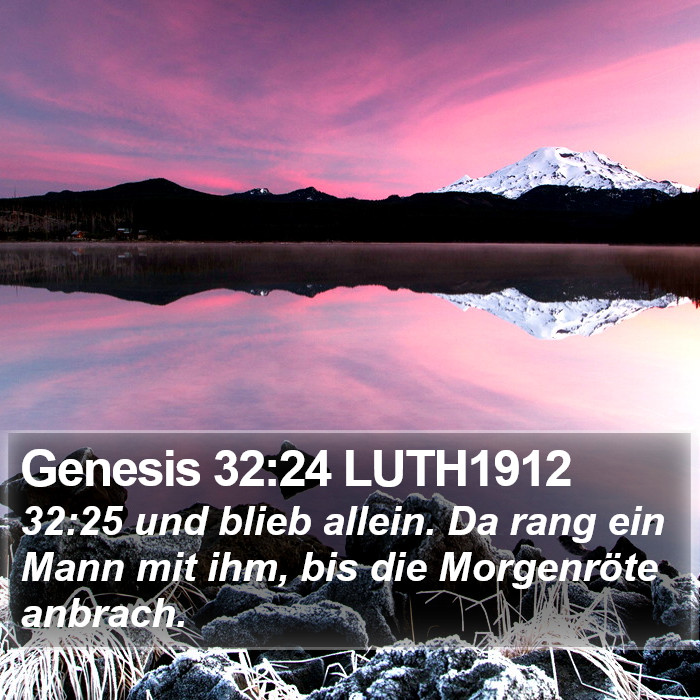 Genesis 32:24 LUTH1912 Bible Study