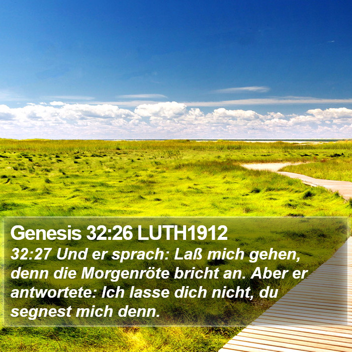 Genesis 32:26 LUTH1912 Bible Study