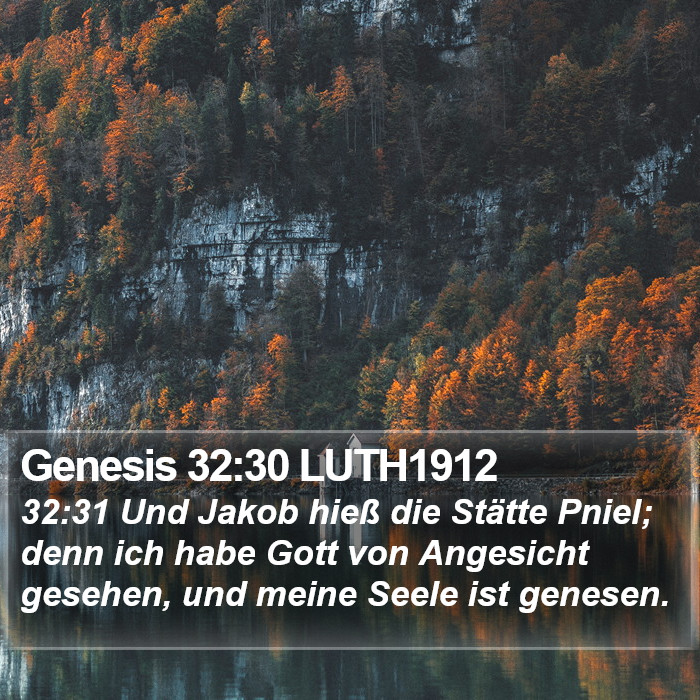 Genesis 32:30 LUTH1912 Bible Study