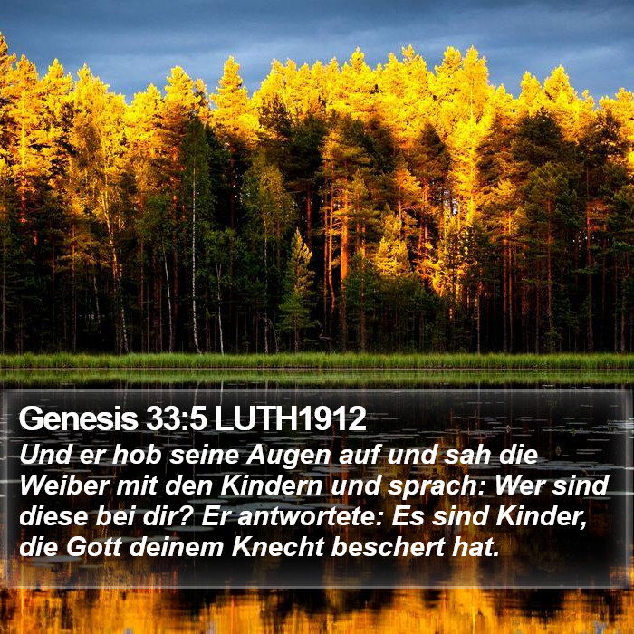 Genesis 33:5 LUTH1912 Bible Study