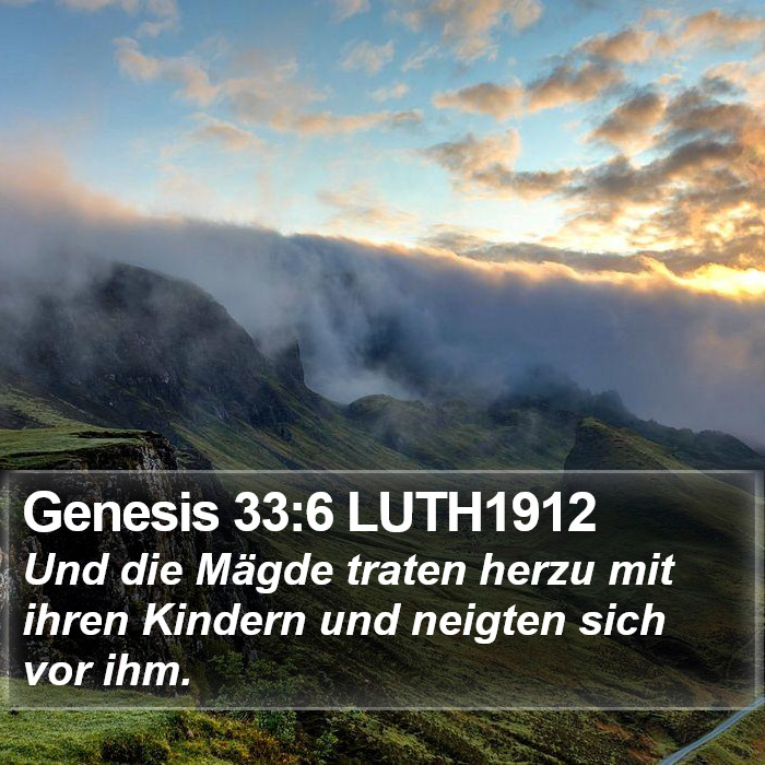 Genesis 33:6 LUTH1912 Bible Study