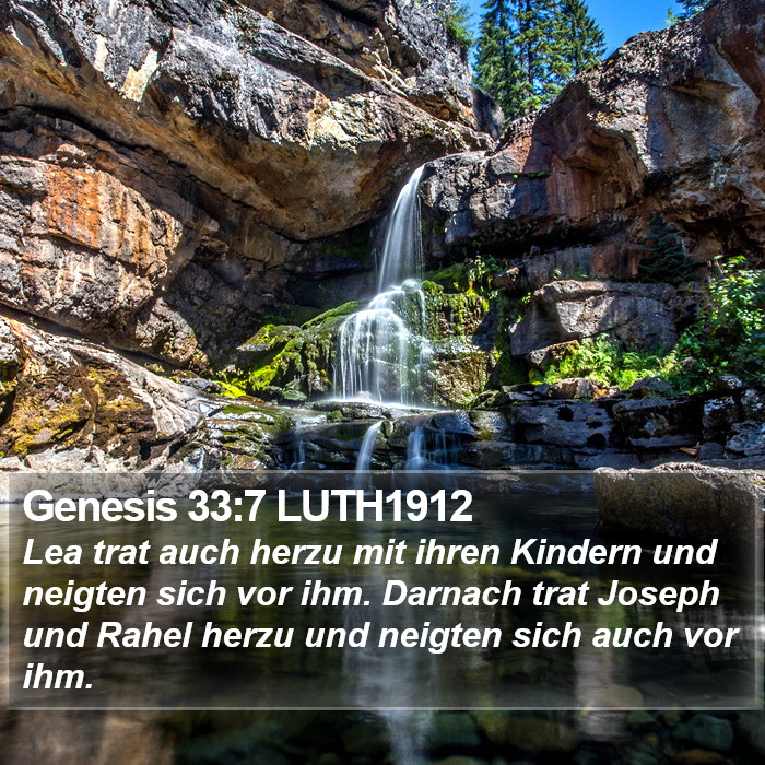 Genesis 33:7 LUTH1912 Bible Study