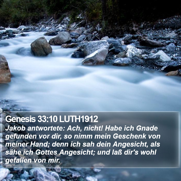 Genesis 33:10 LUTH1912 Bible Study
