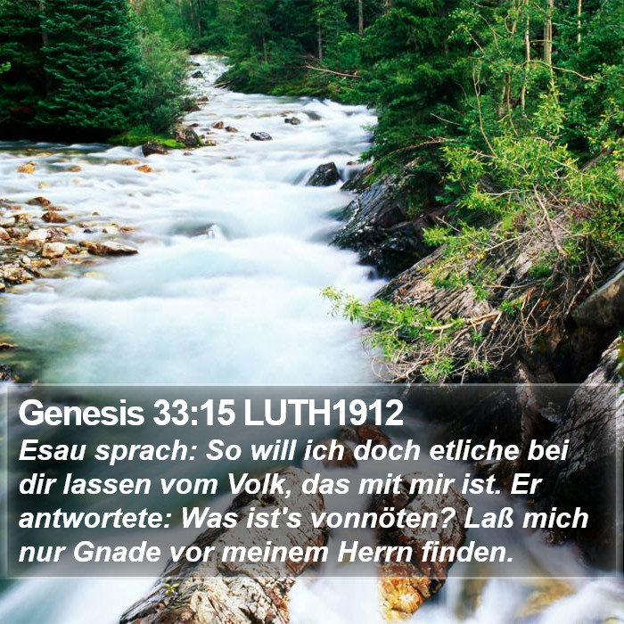 Genesis 33:15 LUTH1912 Bible Study