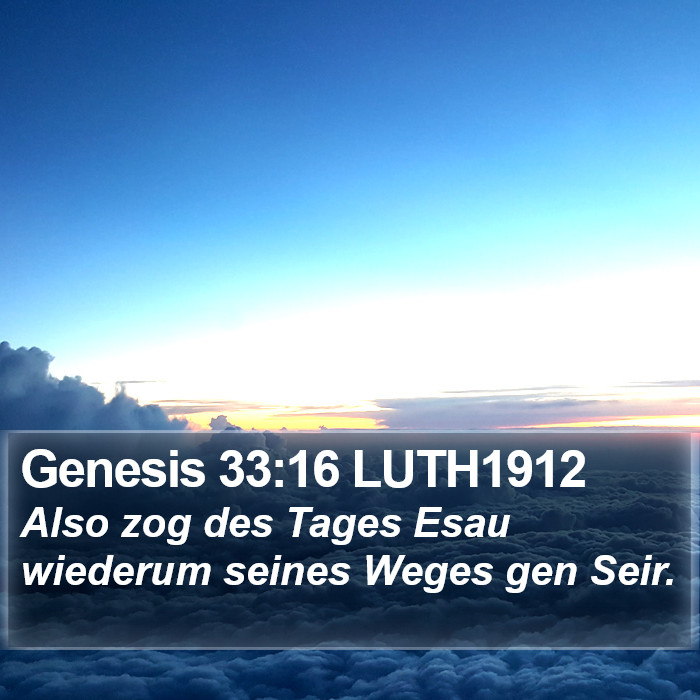 Genesis 33:16 LUTH1912 Bible Study