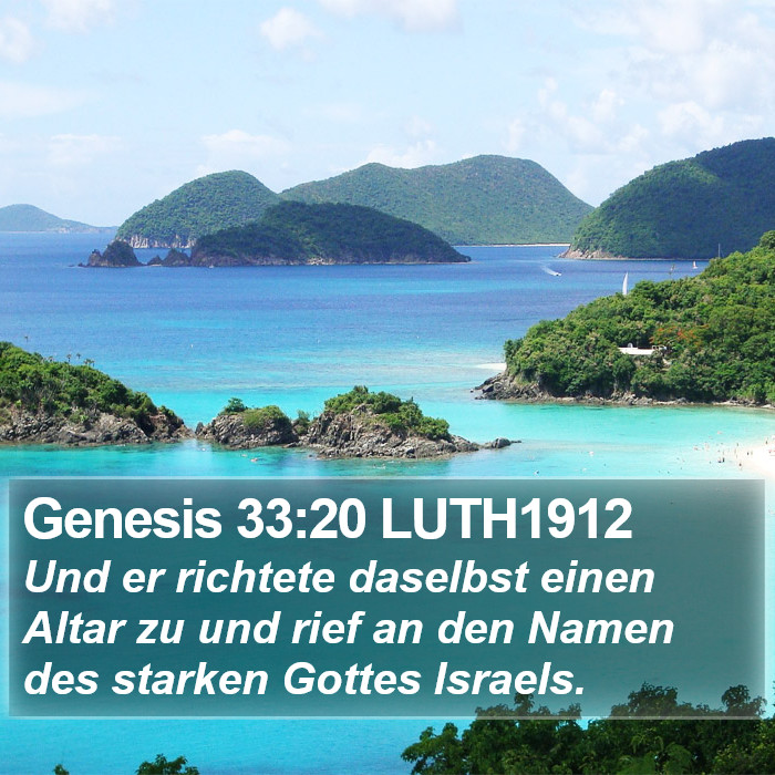 Genesis 33:20 LUTH1912 Bible Study