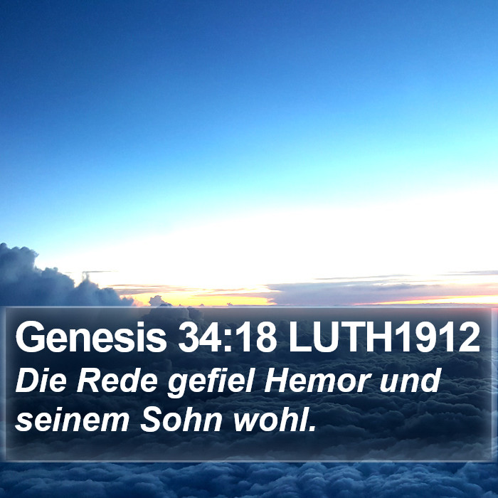 Genesis 34:18 LUTH1912 Bible Study