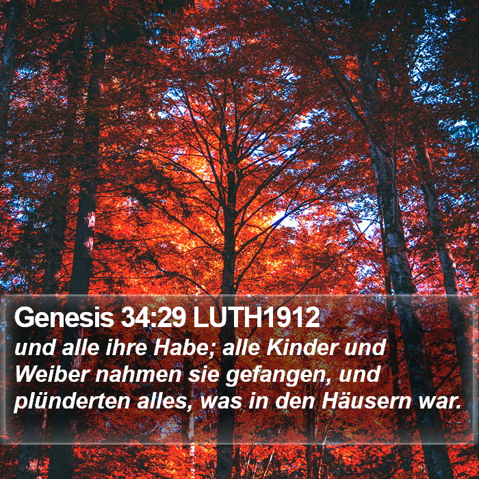 Genesis 34:29 LUTH1912 Bible Study