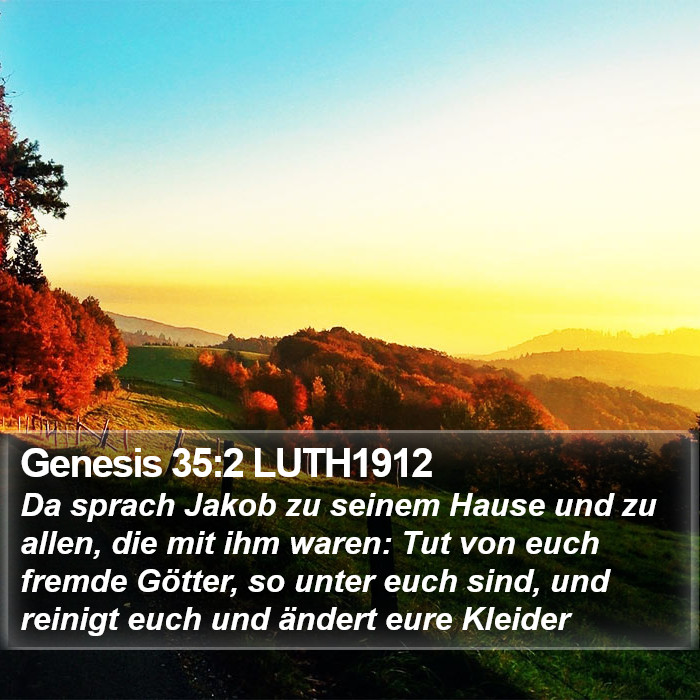 Genesis 35:2 LUTH1912 Bible Study