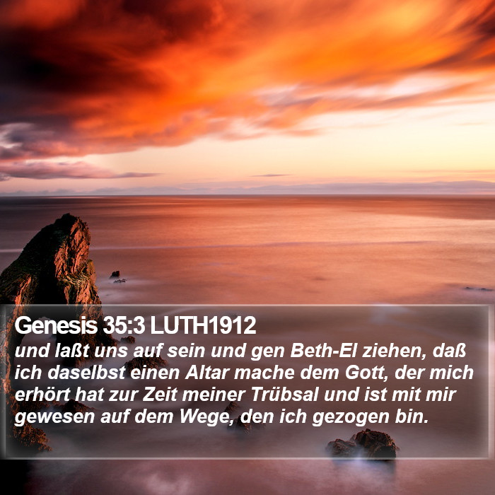 Genesis 35:3 LUTH1912 Bible Study