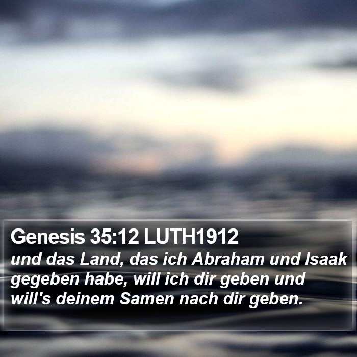 Genesis 35:12 LUTH1912 Bible Study