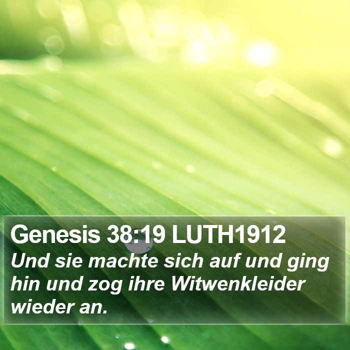 Genesis 38:19 LUTH1912 Bible Study