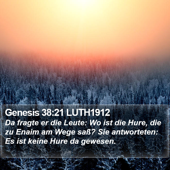 Genesis 38:21 LUTH1912 Bible Study