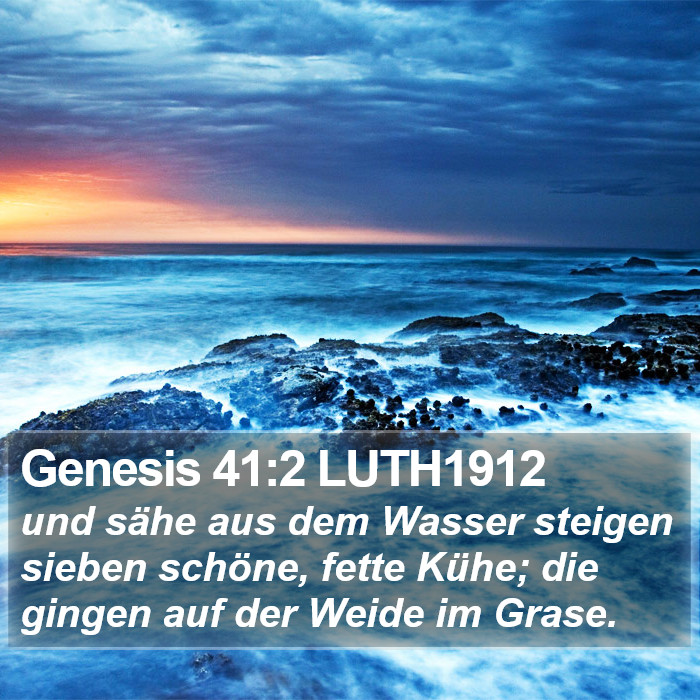 Genesis 41:2 LUTH1912 Bible Study