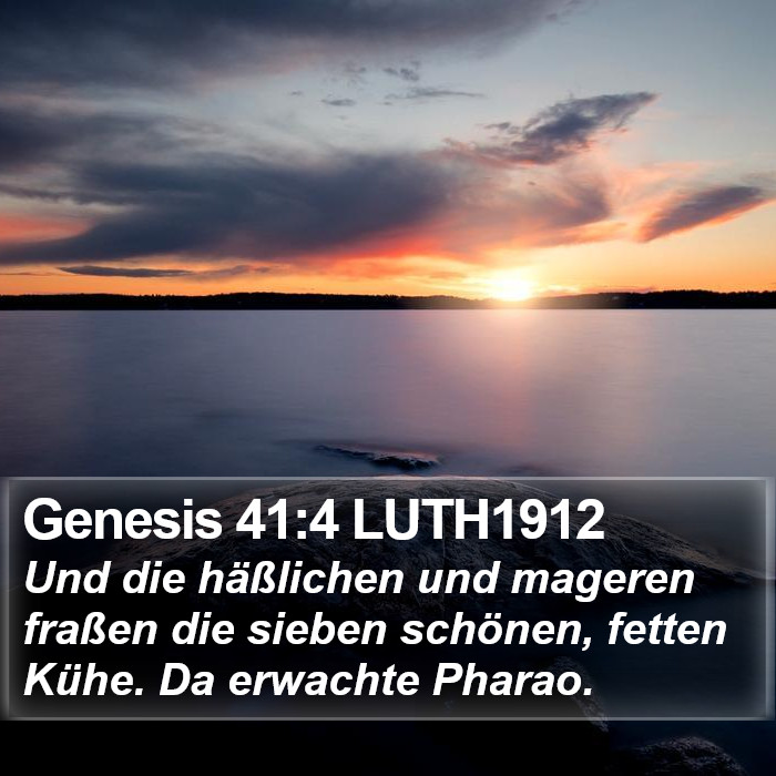 Genesis 41:4 LUTH1912 Bible Study