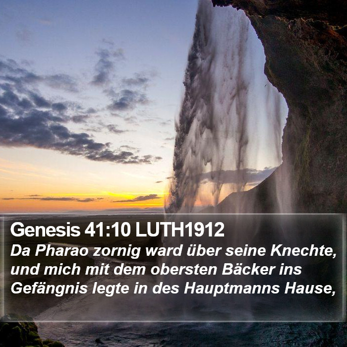 Genesis 41:10 LUTH1912 Bible Study
