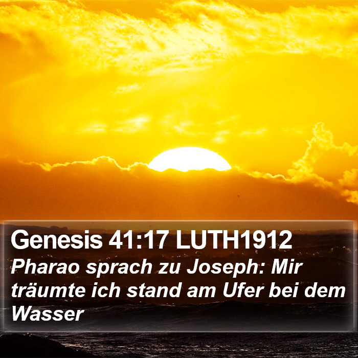 Genesis 41:17 LUTH1912 Bible Study