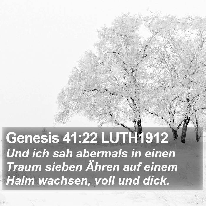 Genesis 41:22 LUTH1912 Bible Study