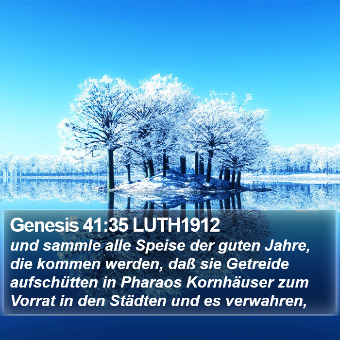 Genesis 41:35 LUTH1912 Bible Study