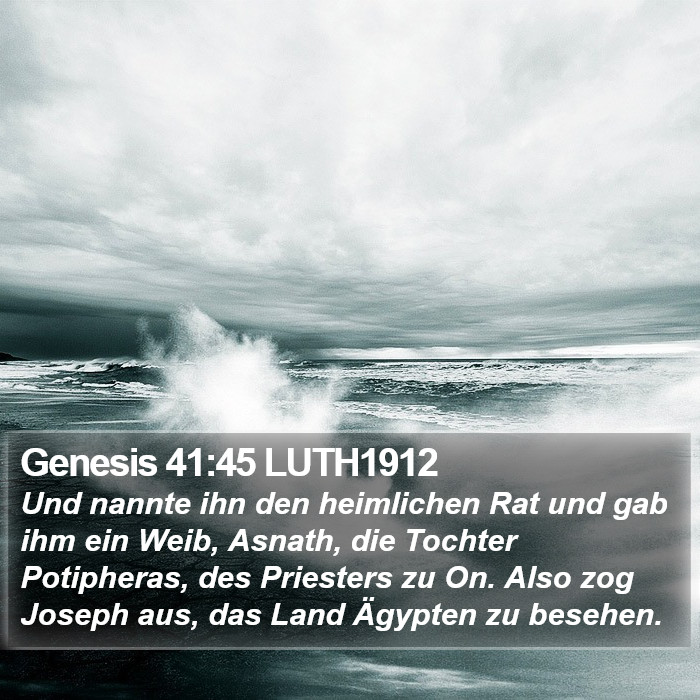 Genesis 41:45 LUTH1912 Bible Study