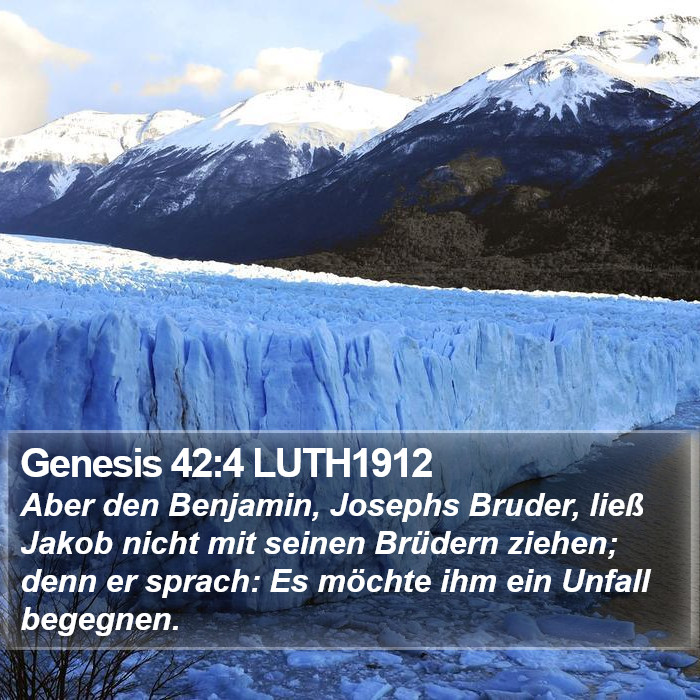 Genesis 42:4 LUTH1912 Bible Study