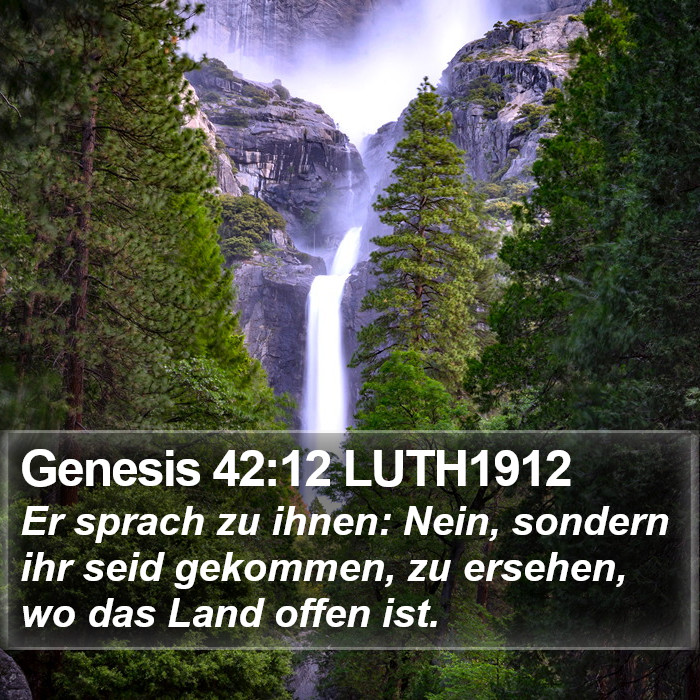 Genesis 42:12 LUTH1912 Bible Study