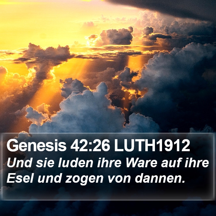 Genesis 42:26 LUTH1912 Bible Study