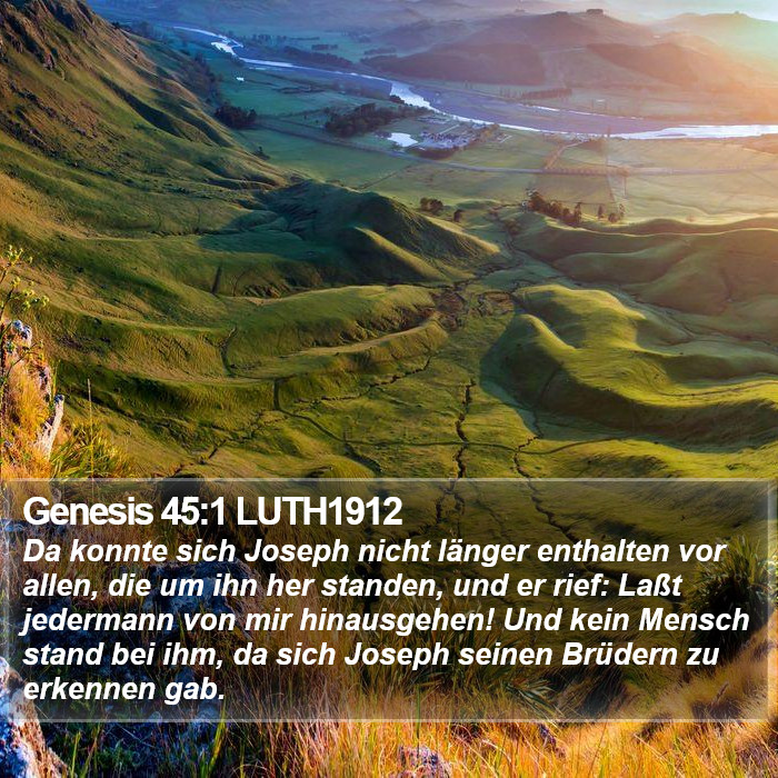 Genesis 45:1 LUTH1912 Bible Study